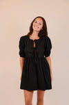 Black Dress with Bows