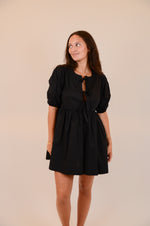 Black Dress with Bows