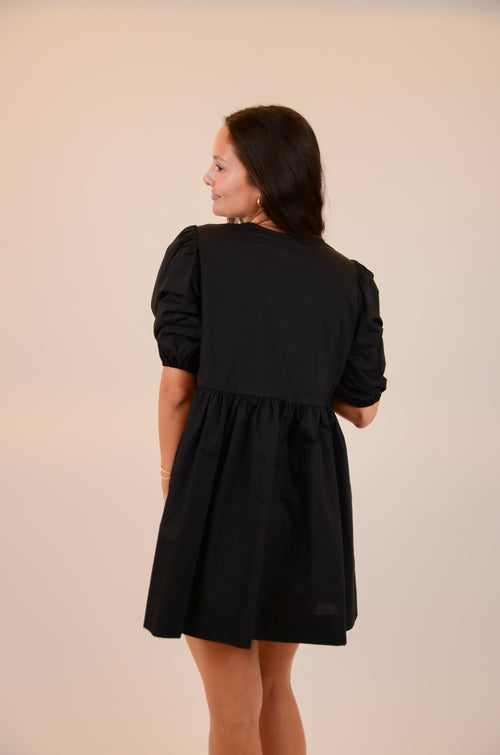 Black Dress with Bows