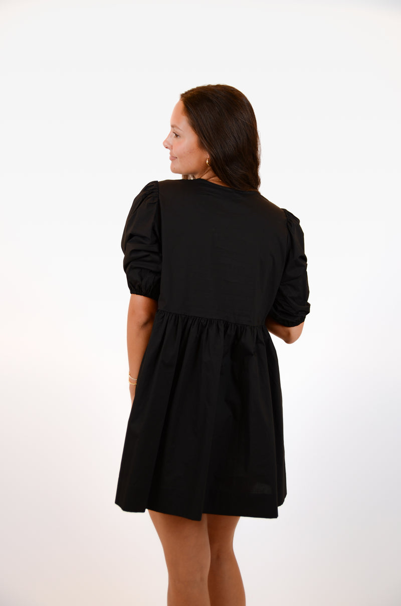 Black Dress with Bows