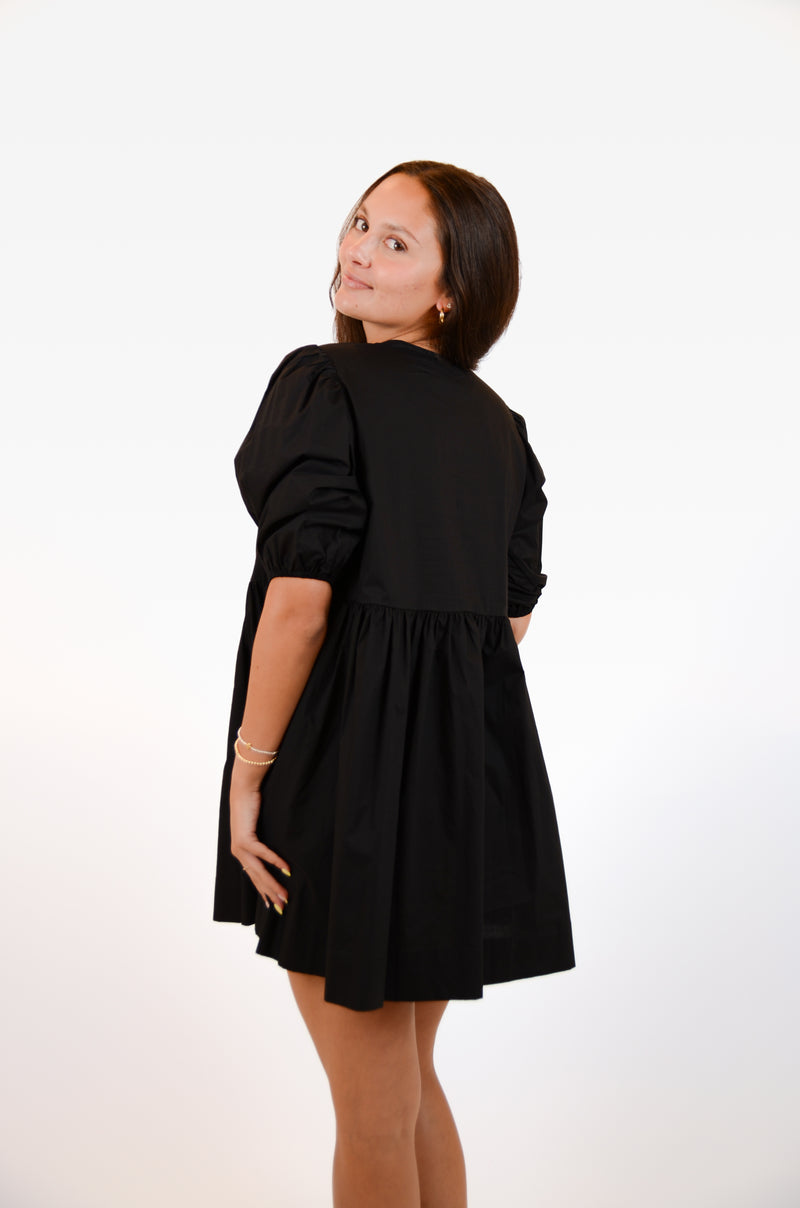 Black Dress with Bows