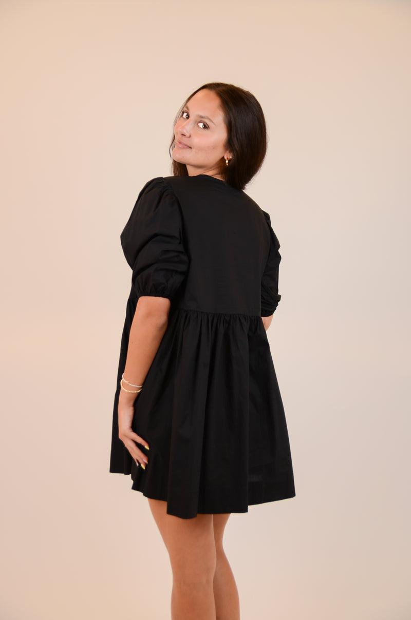 Black Dress with Bows