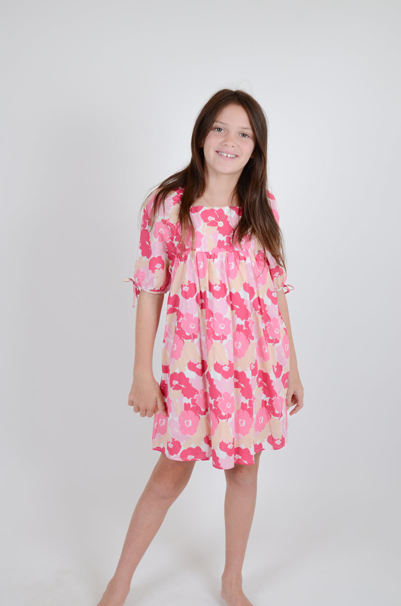 Pink Flower Power Dress