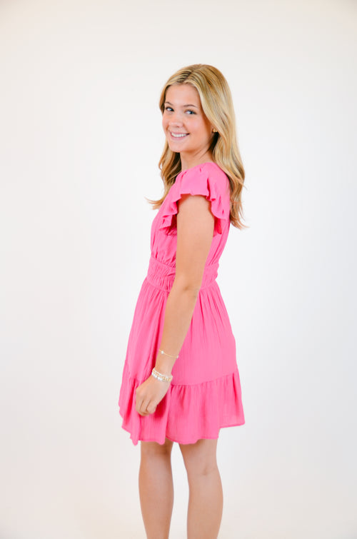 Anything But Basic Dress, Pink