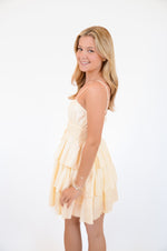 Cream Ruffle Dress