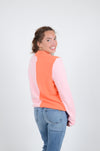 Orange Meets Pink Sweater