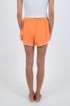 Orange Shorts with White Trim Detail