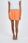 Elastic Orange Shorts