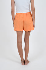 Elastic Orange Shorts