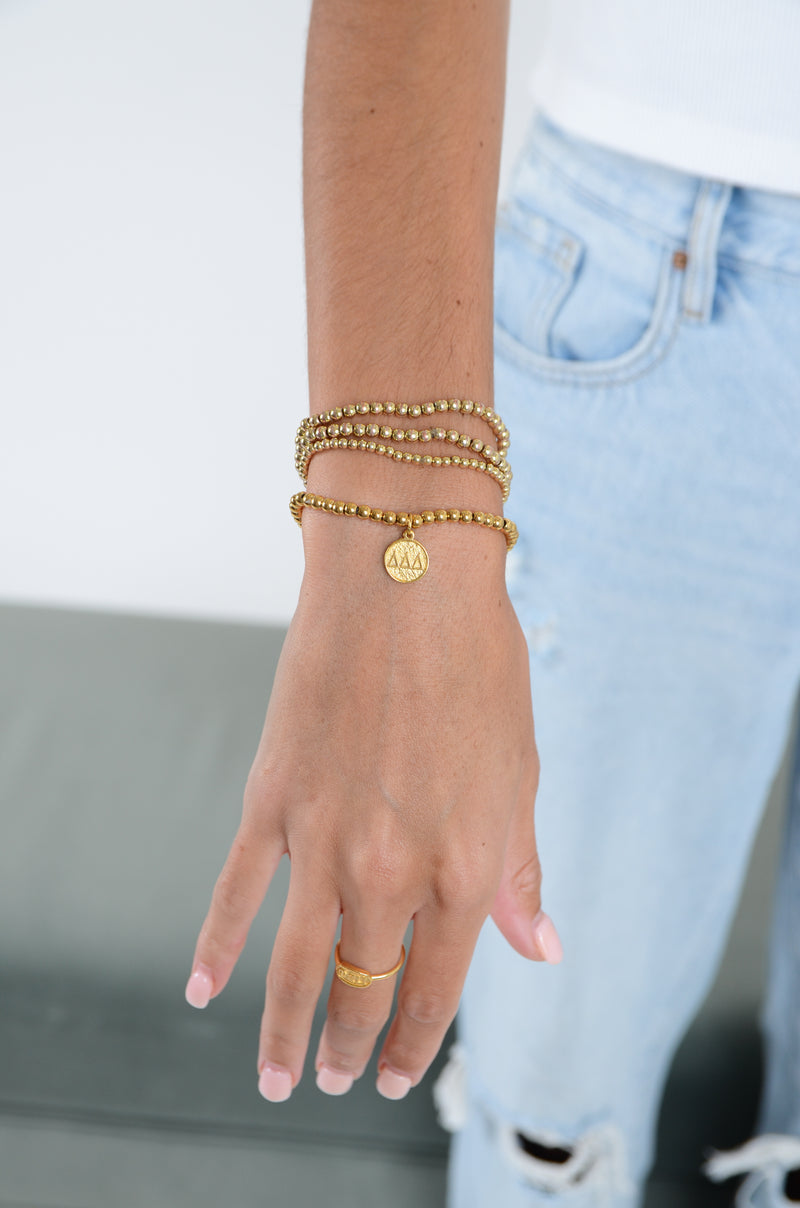 Gold Bead Bracelet