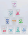 Mahjong Frosted Cups