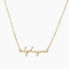 Sorority Script Necklace