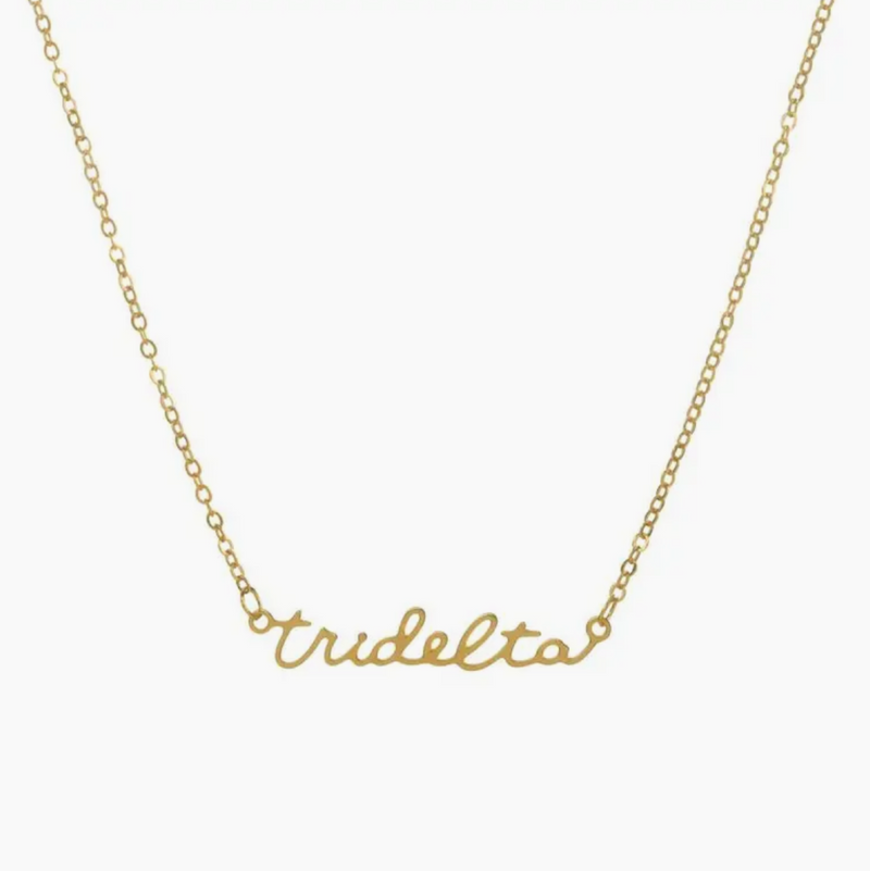 Sorority Script Necklace