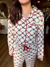 Mary Square Christmas PJs, Lattice Garland