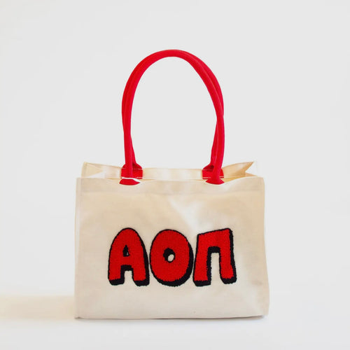 AOPi Chenille Gift Tote