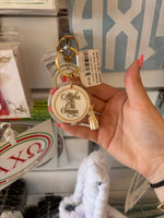 Greek Cursive Script Key Chain