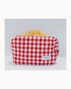 Gingham Quilted Makeup Bag