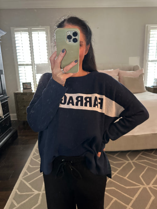 Navy Farragut Sweater