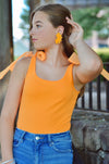 Ella Earrings in Orange