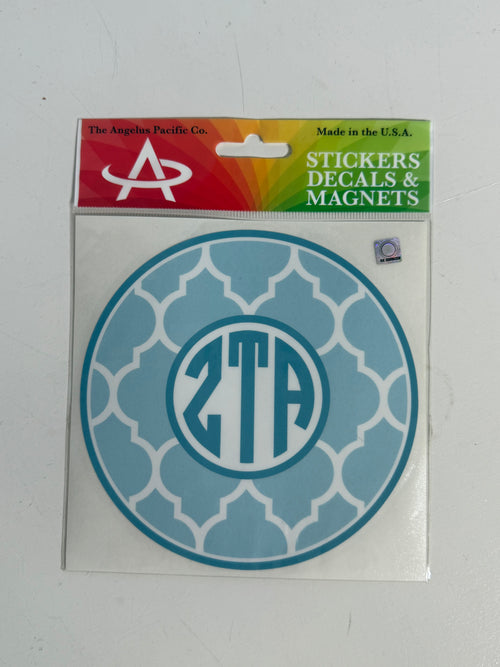 Greek Letters Decal with Design
