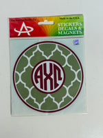 Greek Letters Decal with Design
