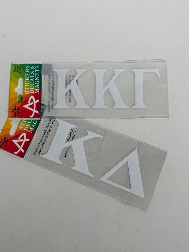 Letter Decal in White