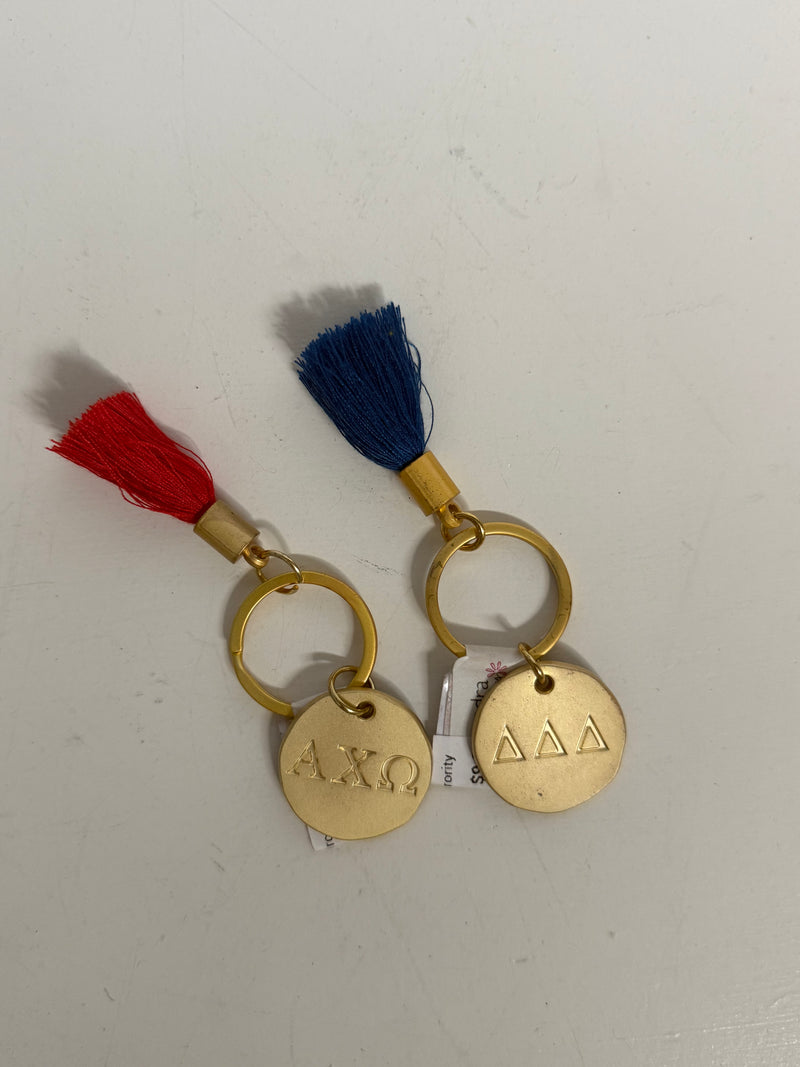 Gold Keychain with Tassel