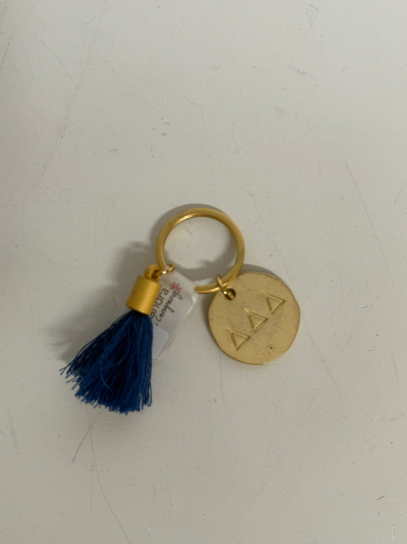 Gold Keychain with Tassel