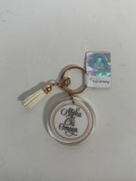 Greek Cursive Script Key Chain