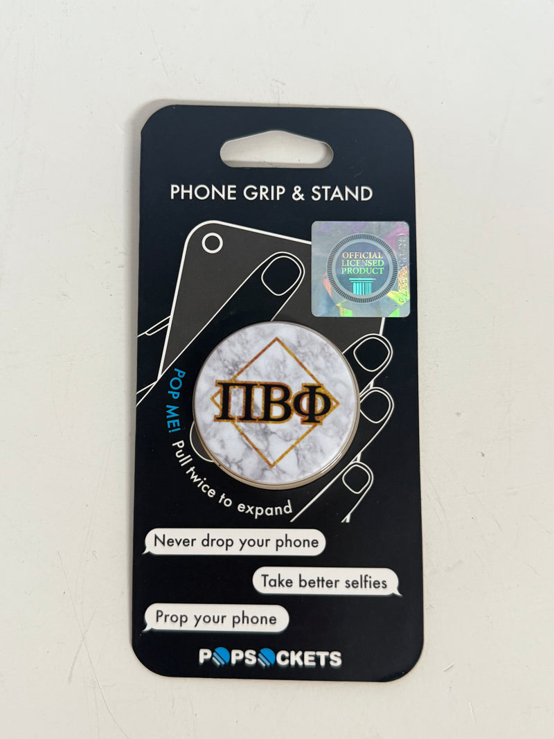 Phone Grip Marble with Letters