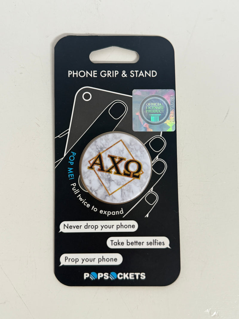 Phone Grip Marble with Letters