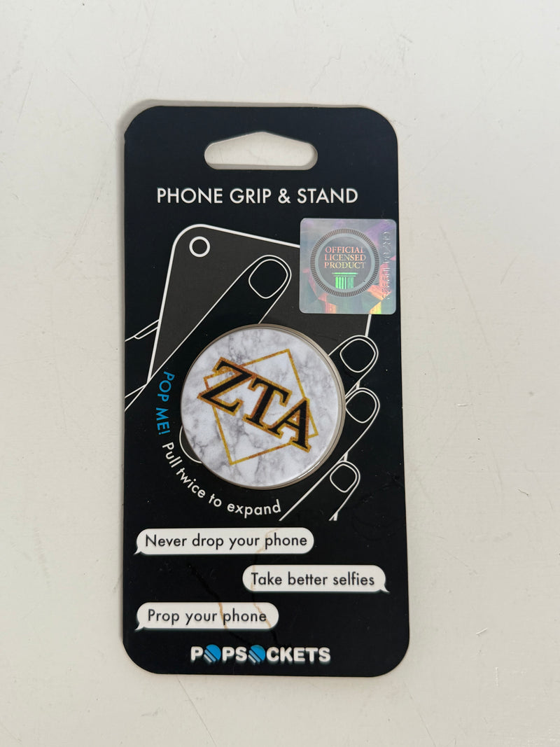 Phone Grip Marble with Letters