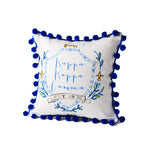 Greek Pom Pom Pillow