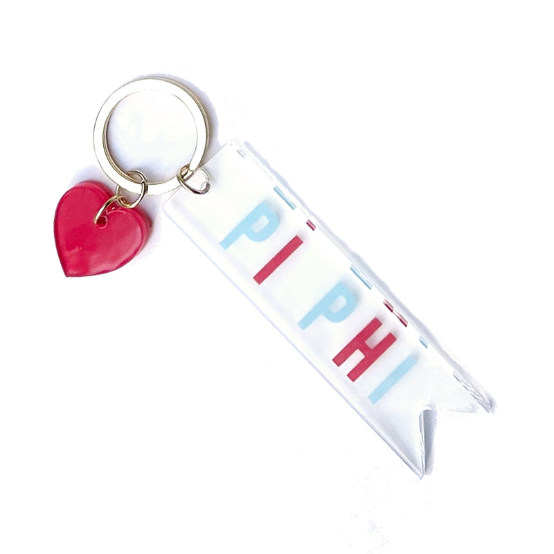 Acrylic Heart Keychain