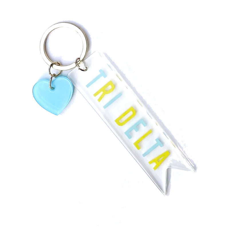 Acrylic Heart Keychain