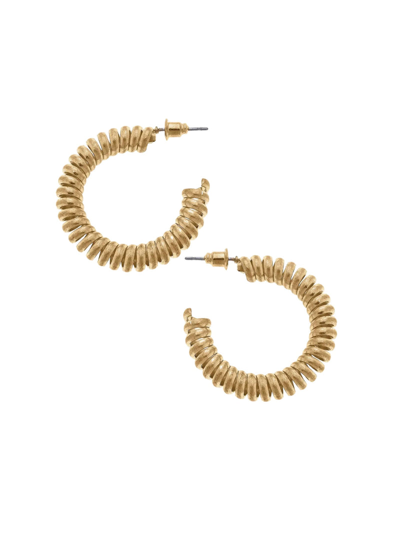 Thea Coiled Hoop Earrings