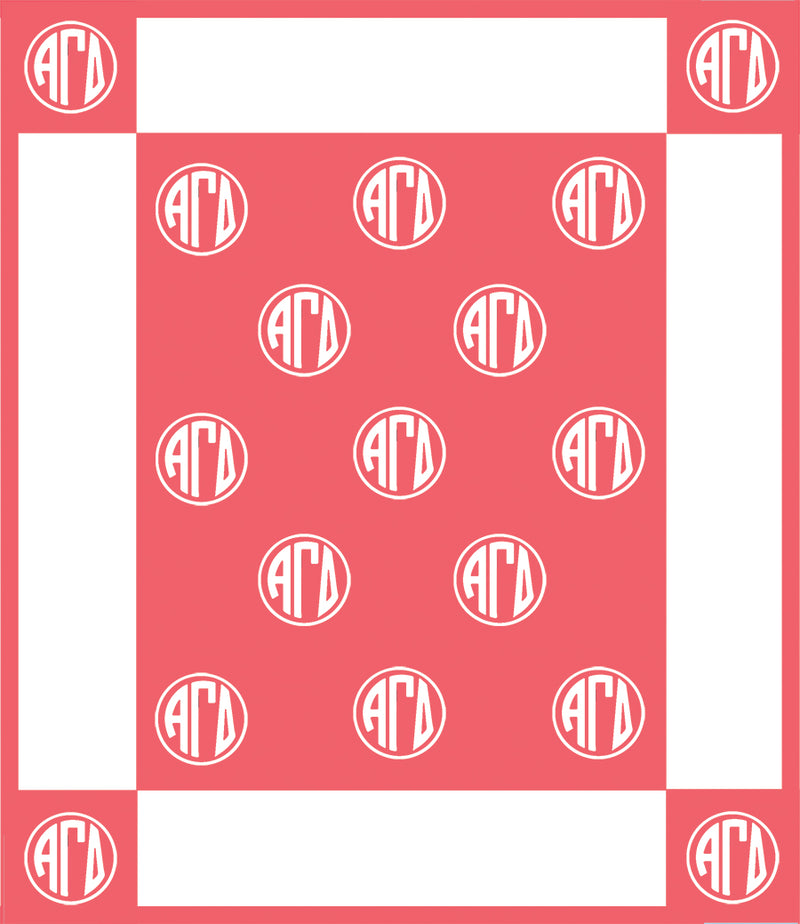 Greek Monogram Blanket