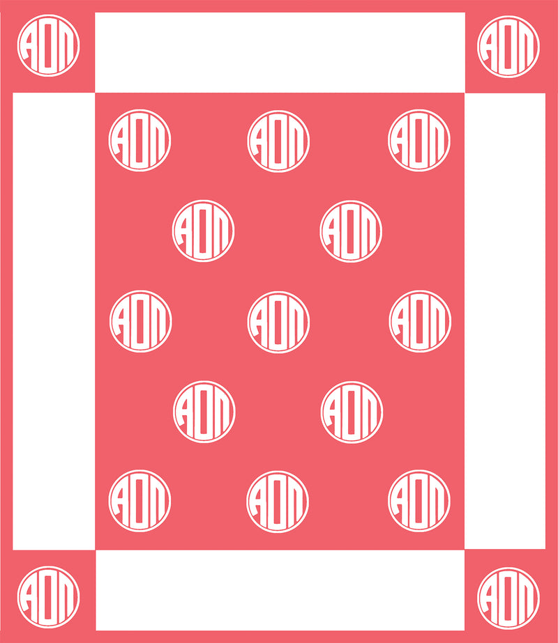 Greek Monogram Blanket