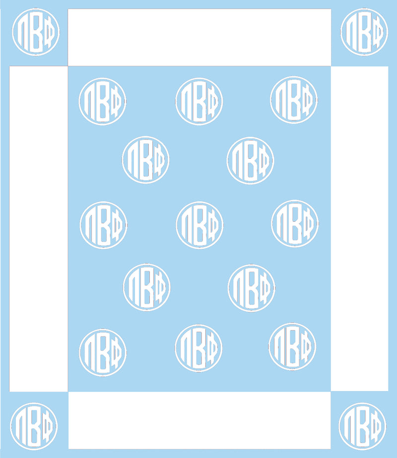 Greek Monogram Blanket