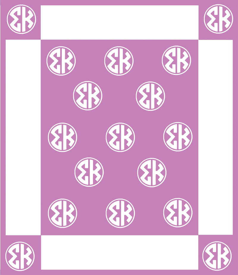 Greek Monogram Blanket