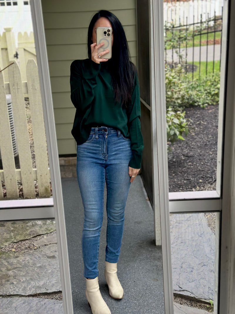 Simple Layer Sweater, Green