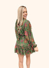 Green and Pink Floral Dress
